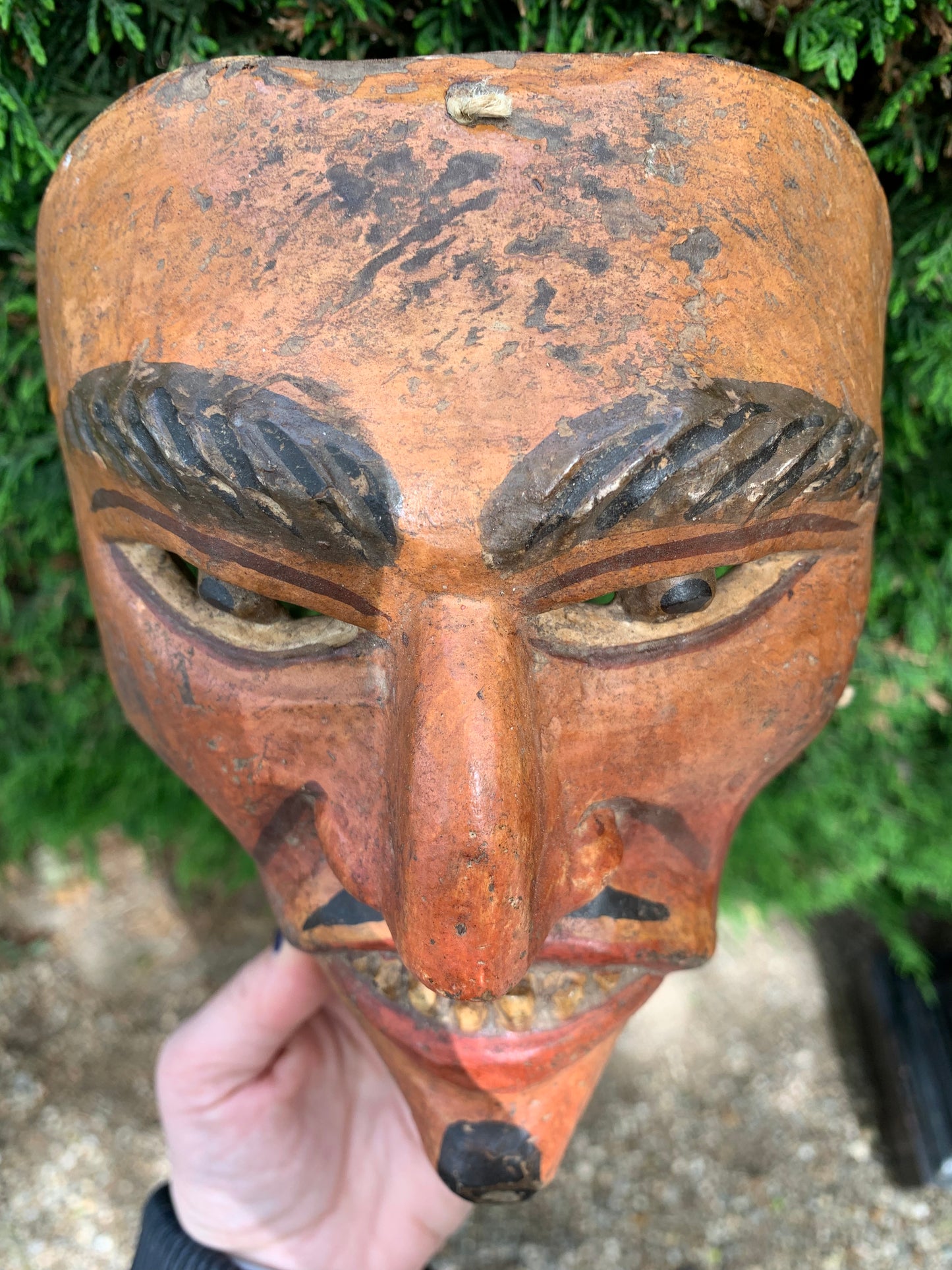 Guatemala. Mask of Baila de la Conquista. Early XX century