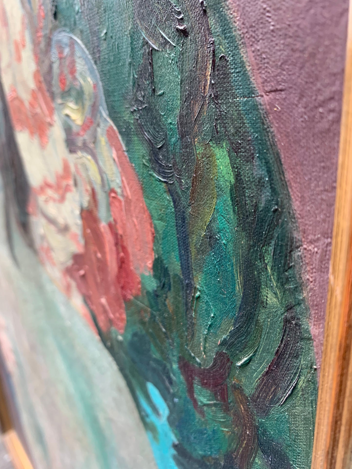 Portait by Adriana Pincherle, signed and dated 1973.  (1905,Roma- 1996, Firenze)