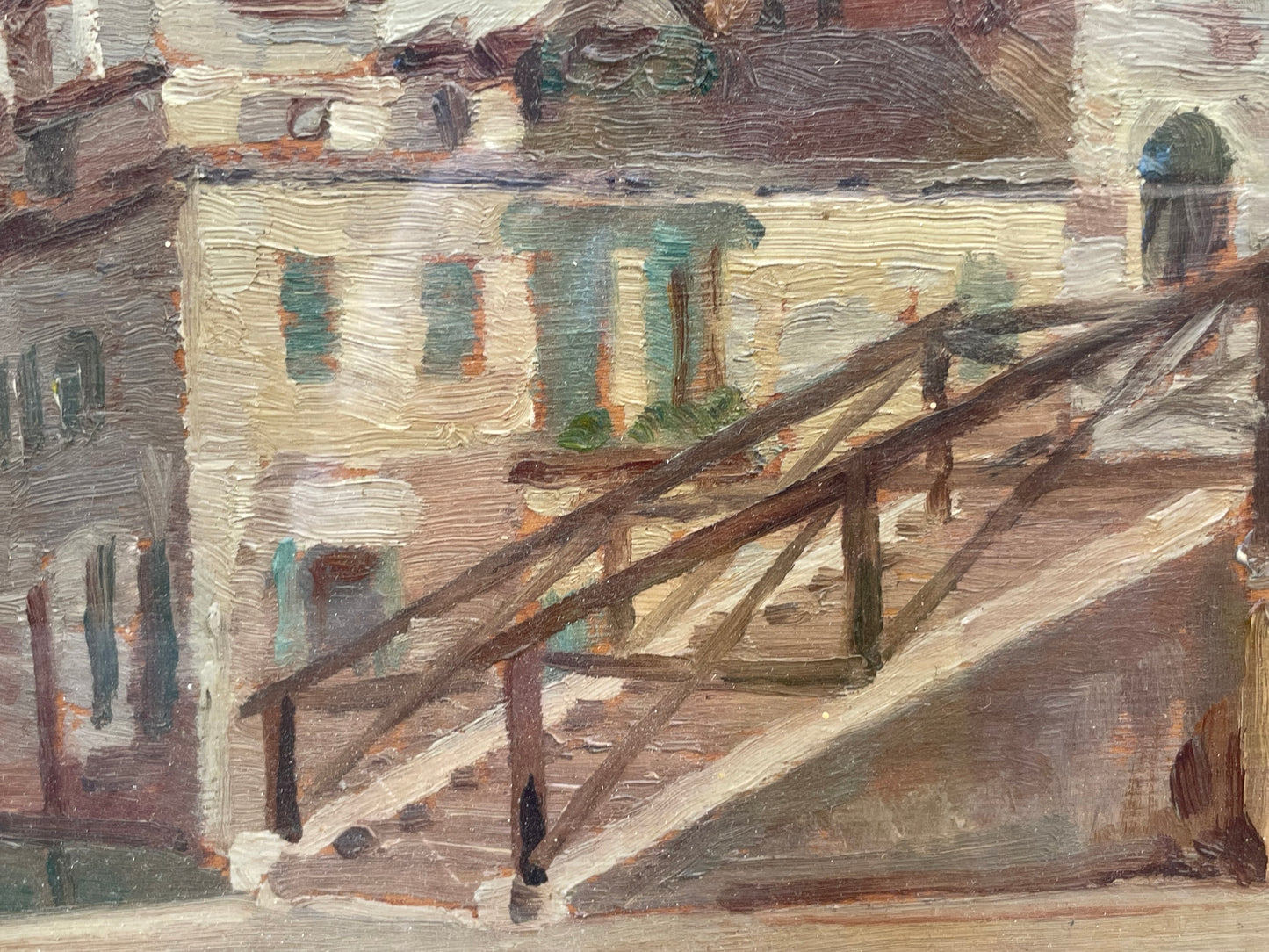 Venice. Wooden Bridge and Gothic Palace, dated 1915