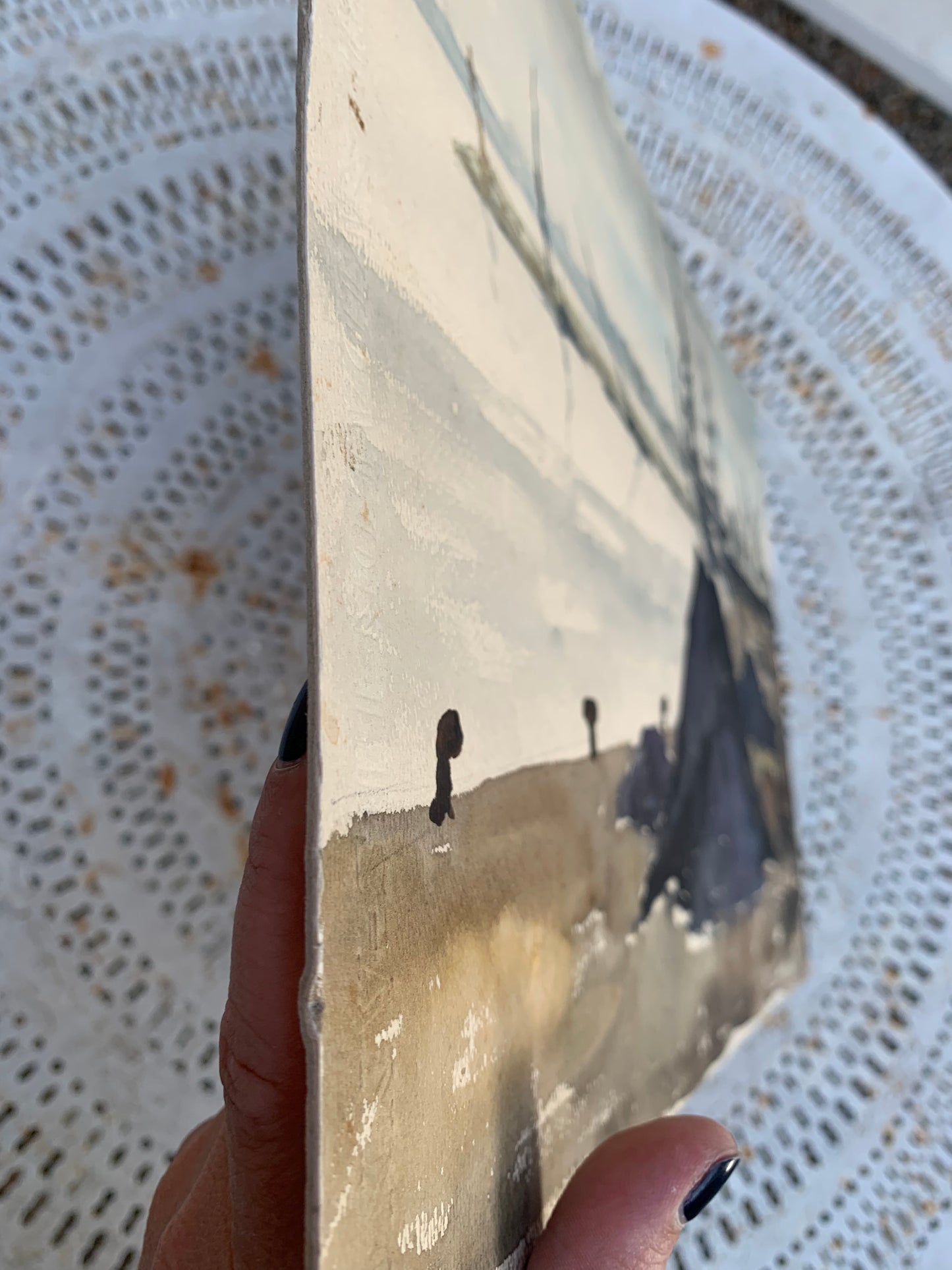 The port of Terragon.  Watercolor about 1940-1950.