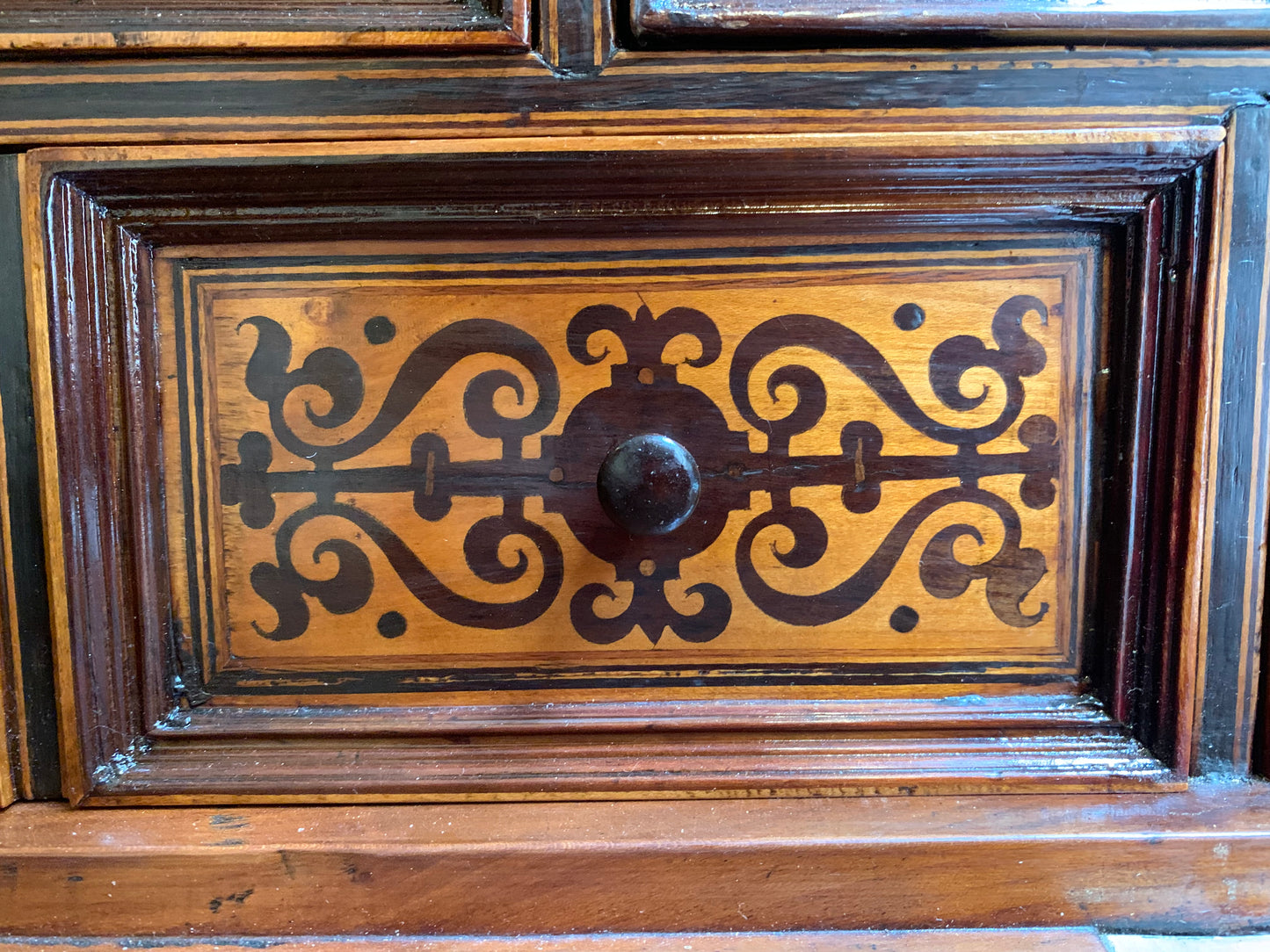 Southern Germany or Austria. A marquetry cabinet. XVII century.