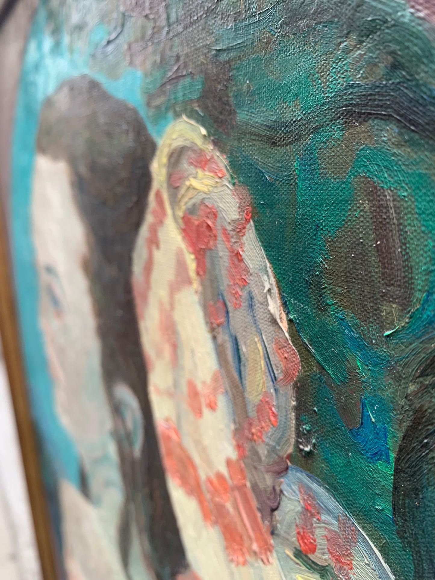 Portait by Adriana Pincherle, signed and dated 1973.  (1905,Roma- 1996, Firenze)