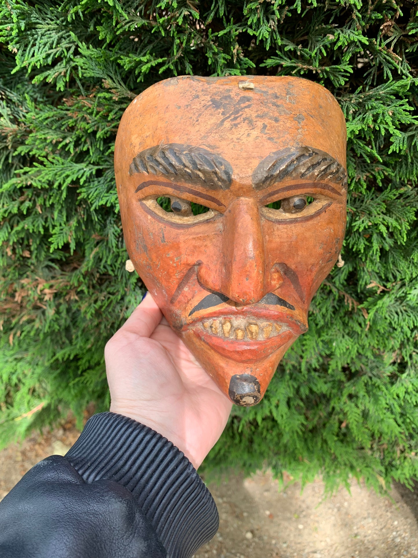 Guatemala. Mask of Baila de la Conquista. Early XX century