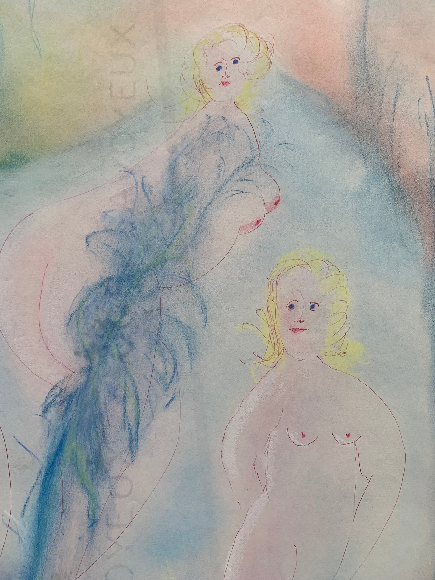 Antonio Monasterio. Four naked muses in the Blue Forest. Nr.4