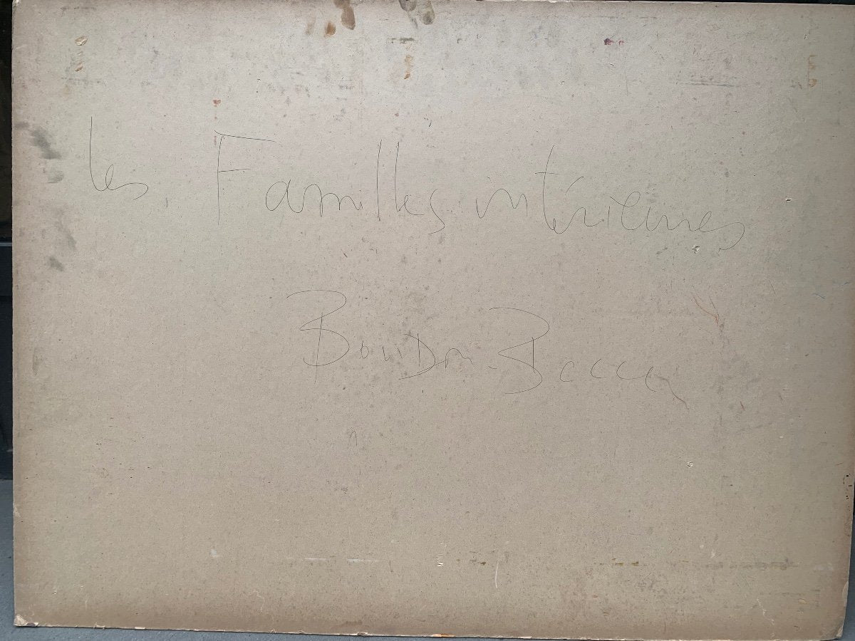 Patrick Boudon. Inner Family. Post-war Expressionism. 1970s.