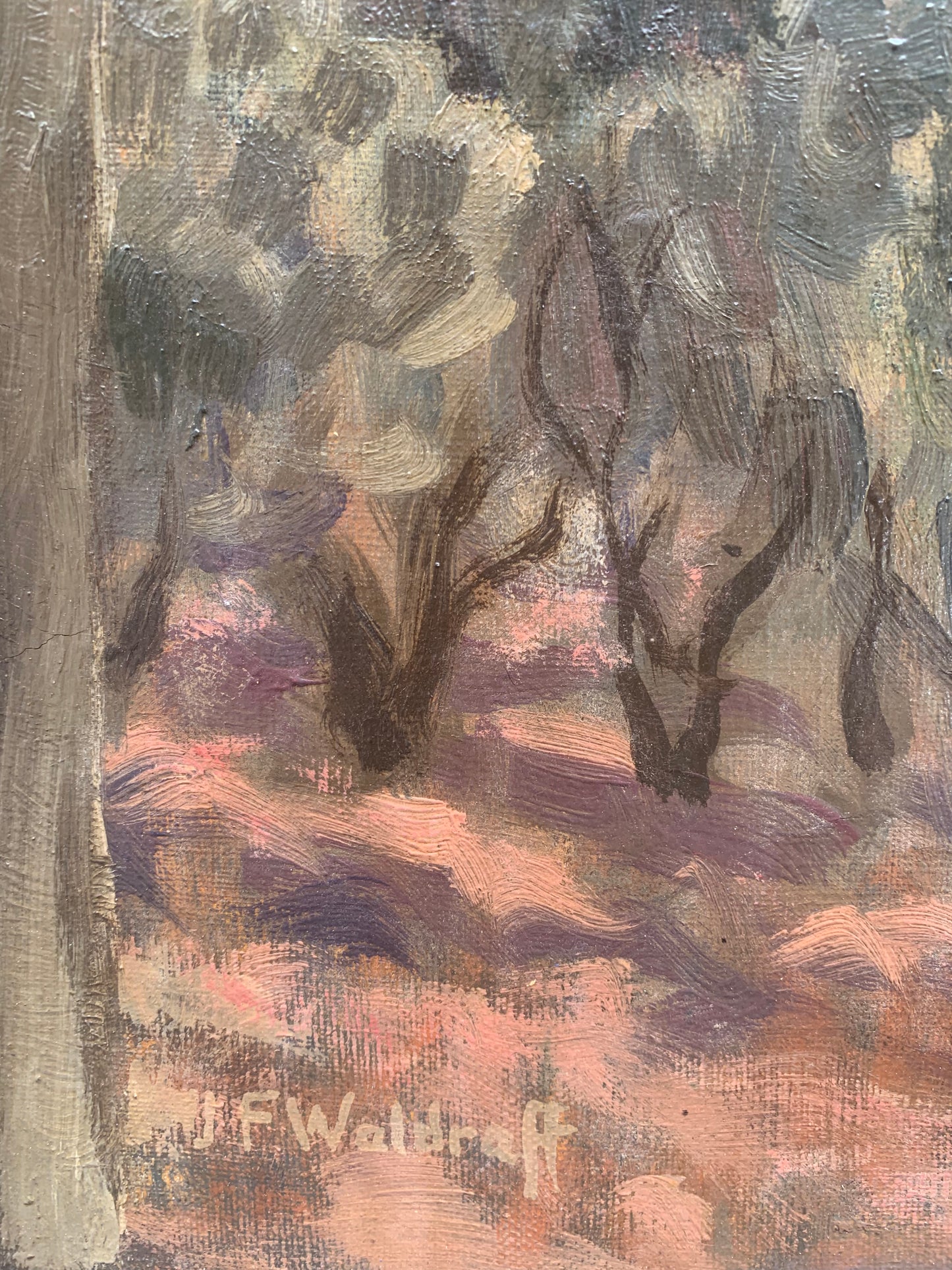 Franz Waldraff (1878-1942?). Landscape near Toulone, Gorges d'Ollioules. Circa 1930