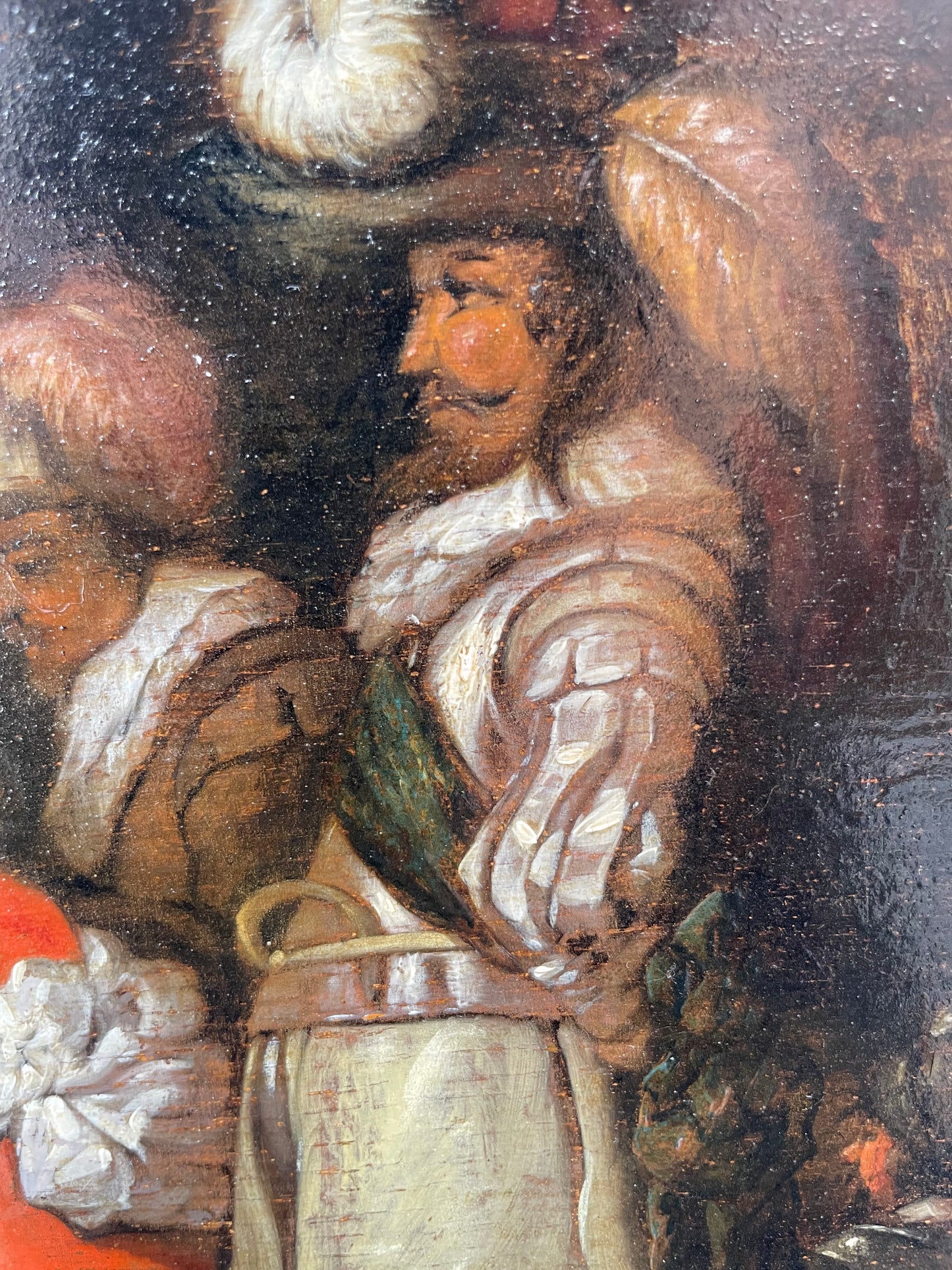 Dutch Golden Age Scene – Soldiers Sharing Spoils, Circle of Duyster, 17th c. Panel