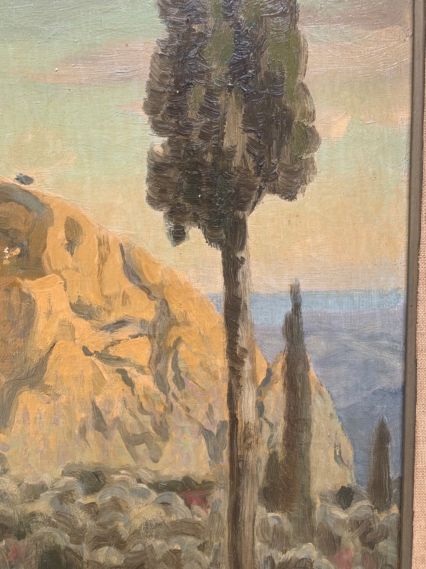 Franz Waldraff (1878-1942?). Landscape near Toulone, Gorges d'Ollioules. Circa 1930