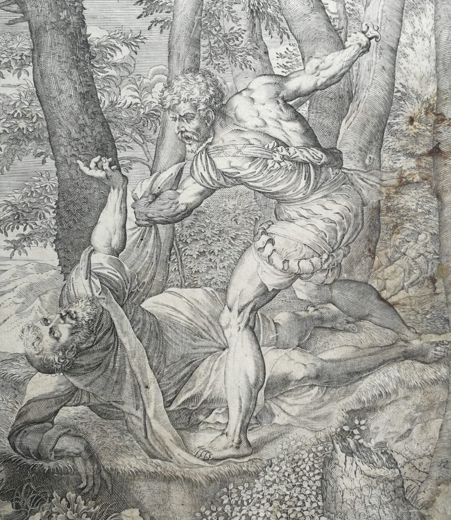 The Martyrdom of Saint Peter Mart., Engraving by Martino Rota after Titian, Venice ca. 1568