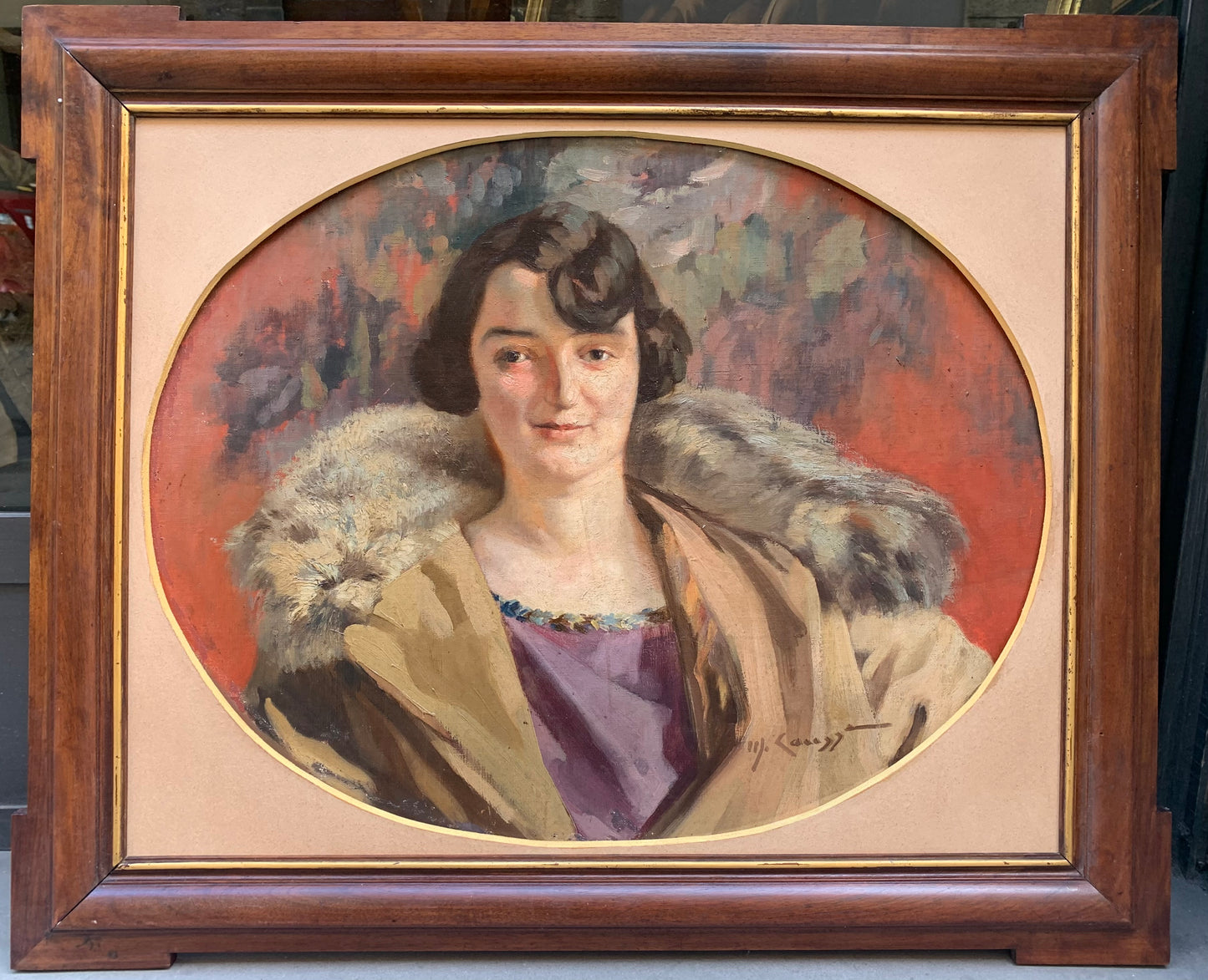 Art Nouveau Portrait of Lady. Circa 1920.