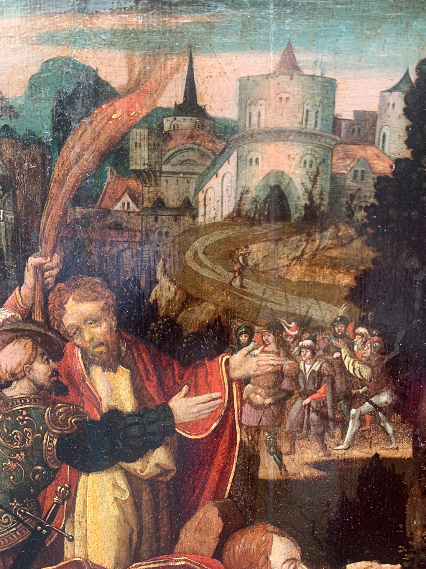 Early XVI century. The agony in the garden. Southern German school.