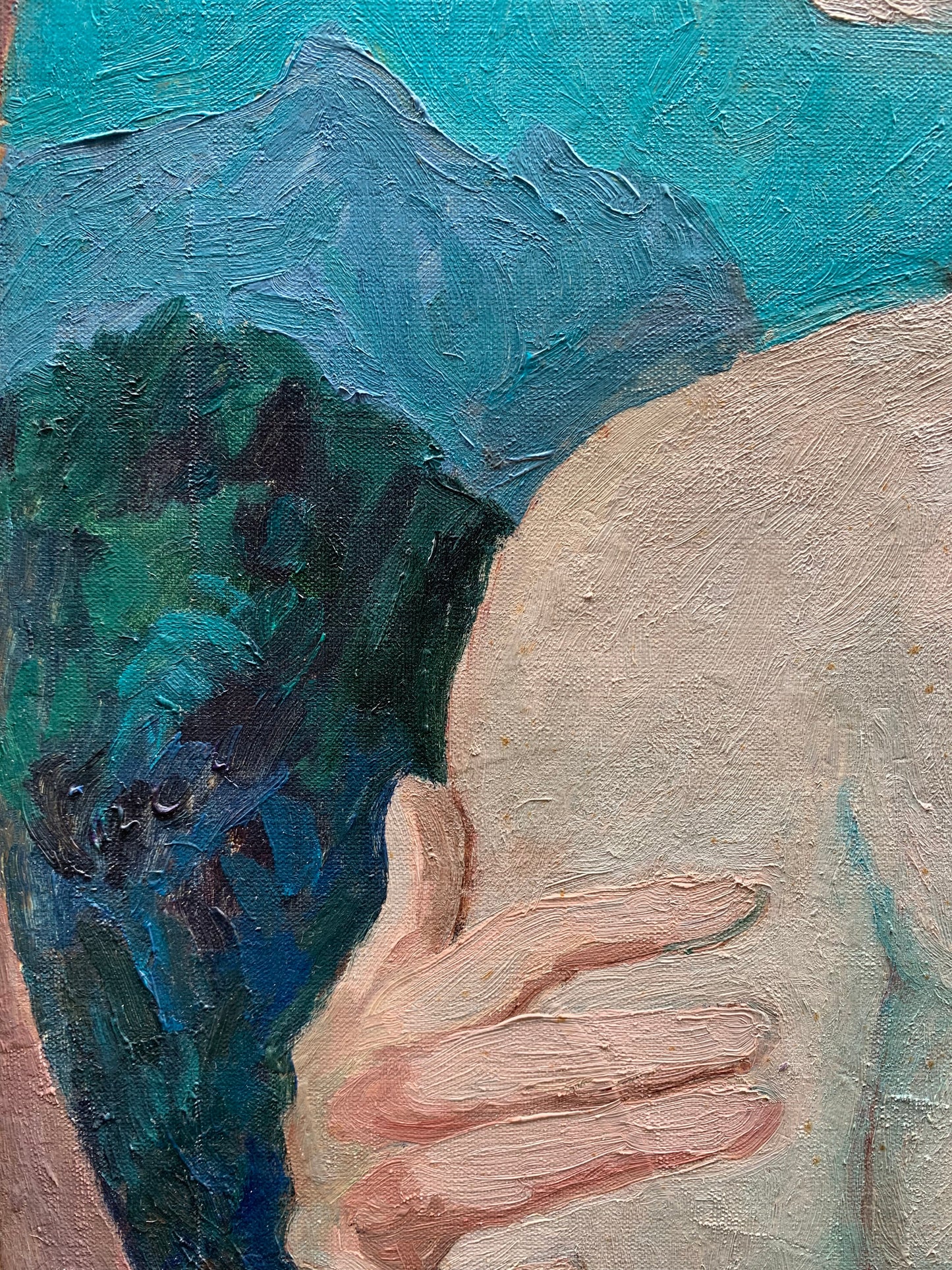 Portait by Adriana Pincherle, signed and dated 1973.  (1905,Roma- 1996, Firenze)