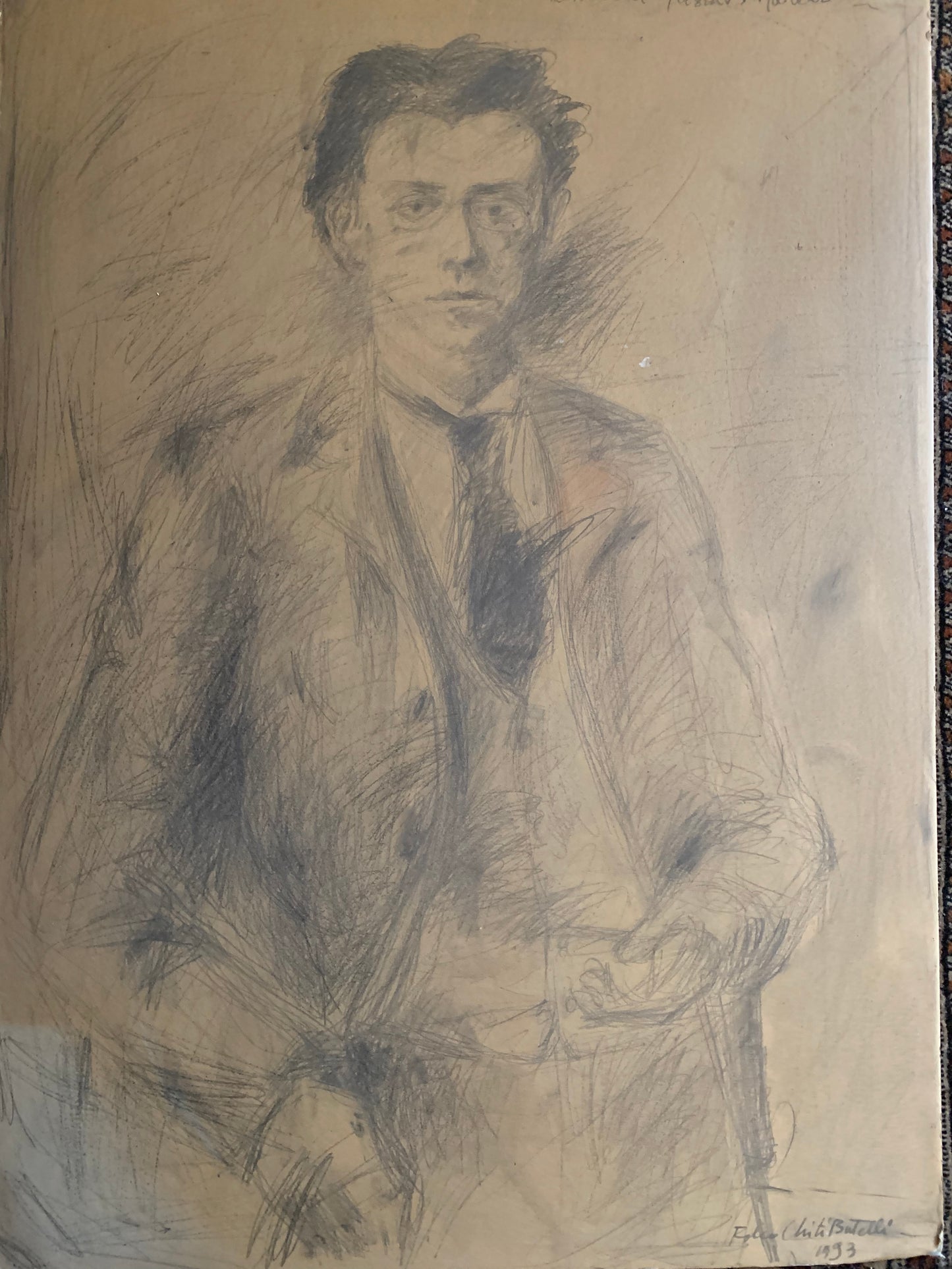 Portrait of Gustav Mahler by Folco Chiti Battelli (Florence,  1932-2011)