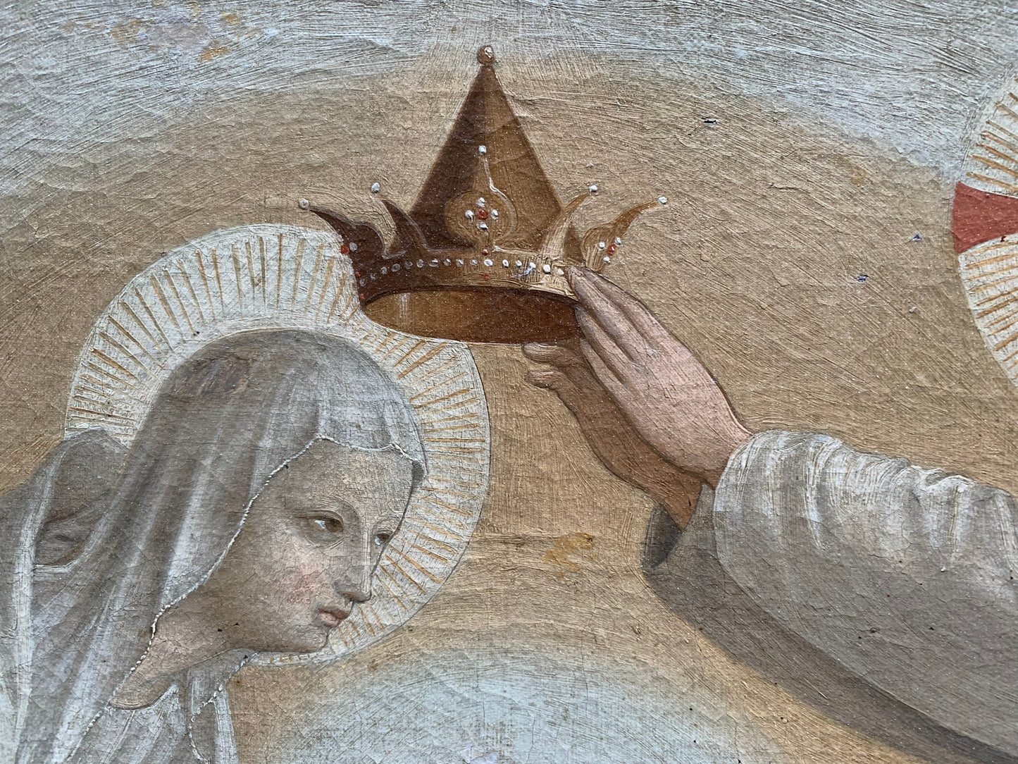 Coronation of the Virgin, 19th-century copy after Fra Angelico’ frescoes in San Marco Monastery. Florence
