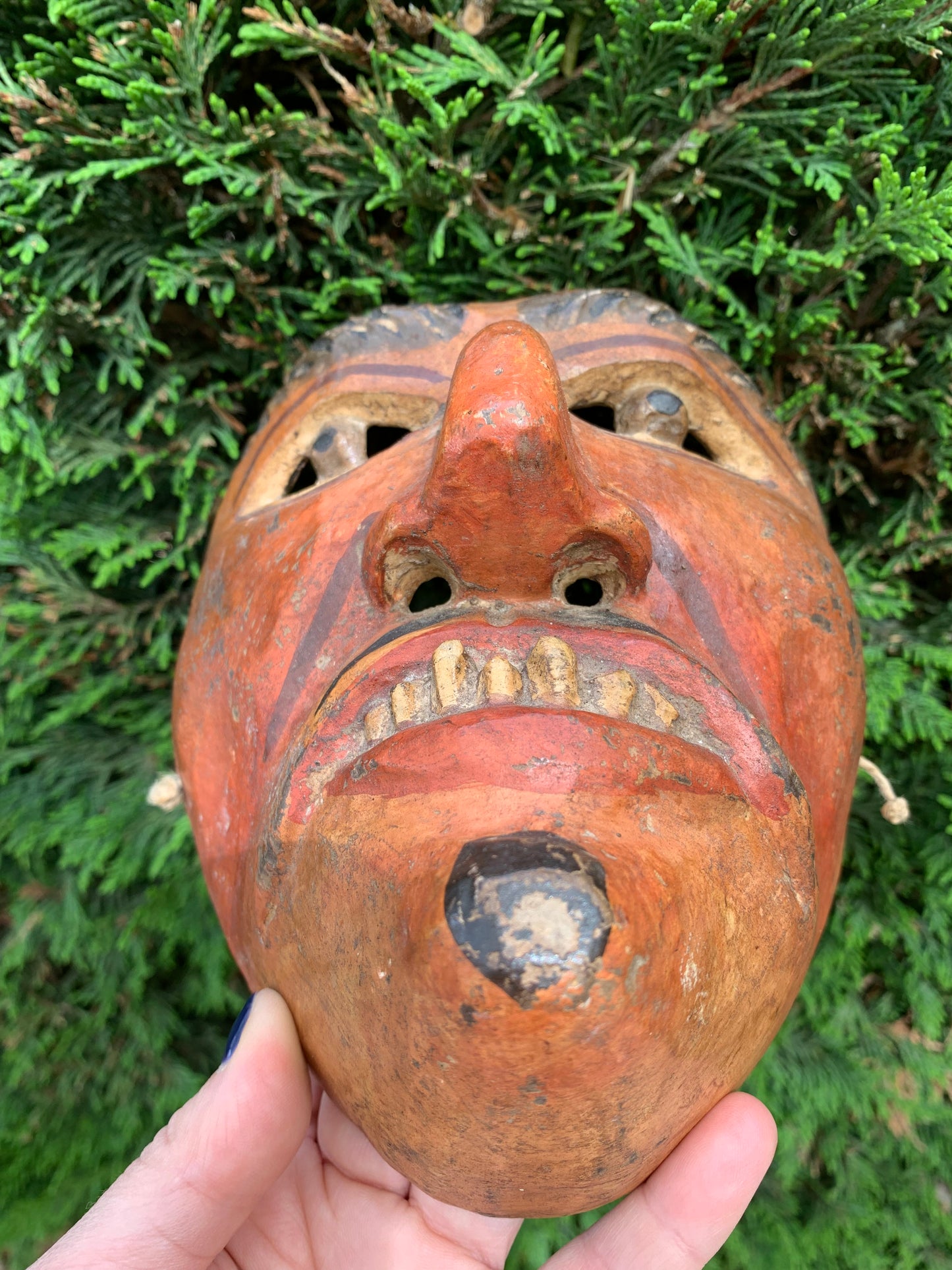 Guatemala. Mask of Baila de la Conquista. Early XX century