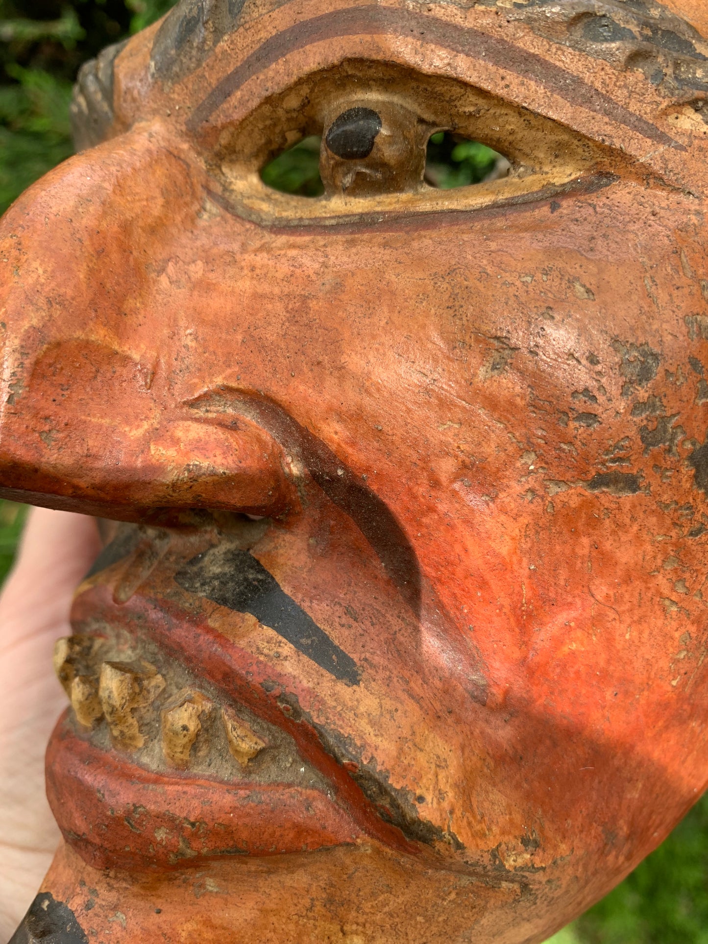 Guatemala. Mask of Baila de la Conquista. Early XX century