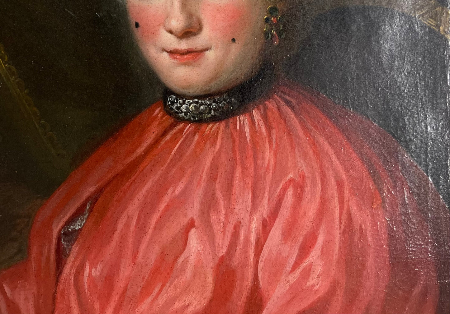 Lady in carnival costume, mask, mouches and tremblants – c. 1730, French school, circle of C.-A. Coypel