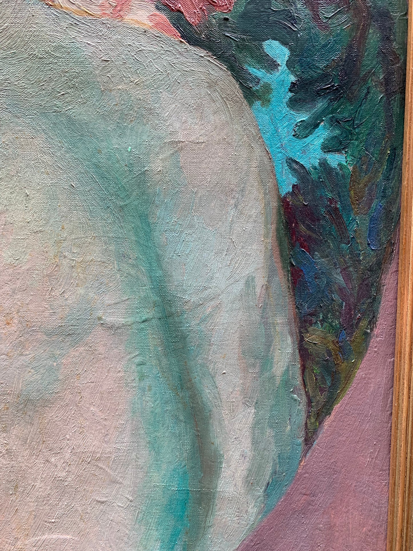 Portait by Adriana Pincherle, signed and dated 1973.  (1905,Roma- 1996, Firenze)