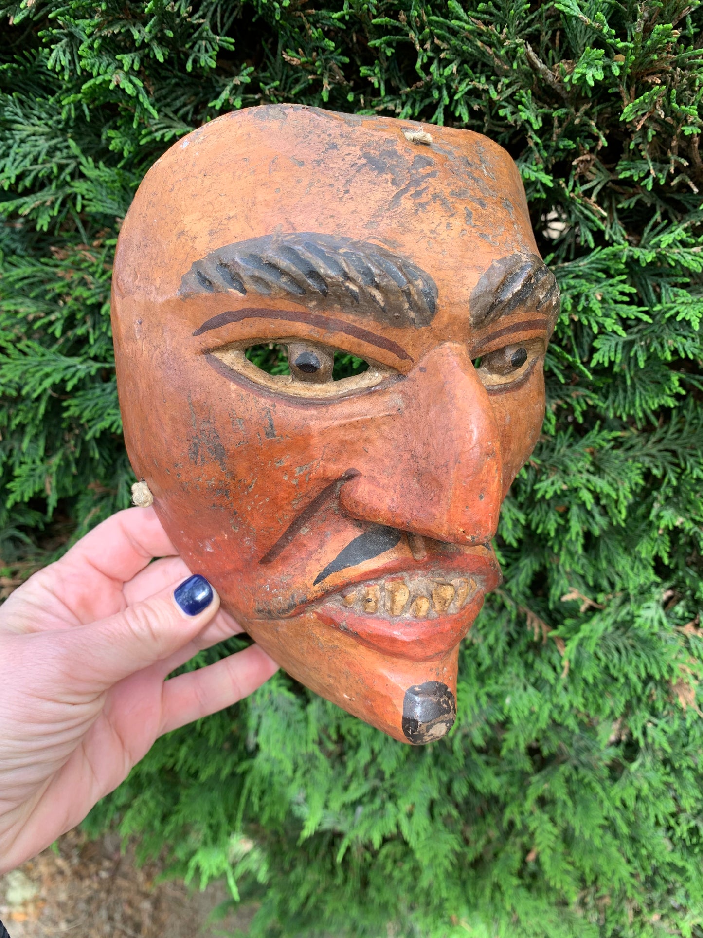 Guatemala. Mask of Baila de la Conquista. Early XX century