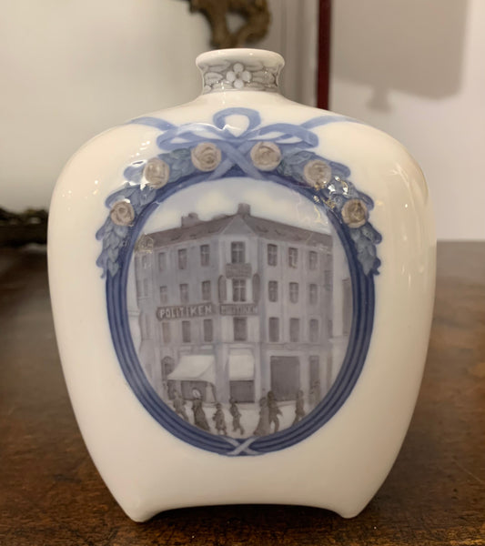 Royal Copenhagen Vase, 1909 – View of the Danish Newspaper Politiken Headquarters