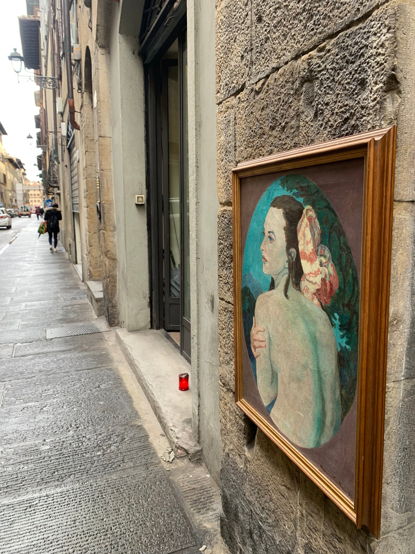 Portait by Adriana Pincherle, signed and dated 1973.  (1905,Roma- 1996, Firenze)