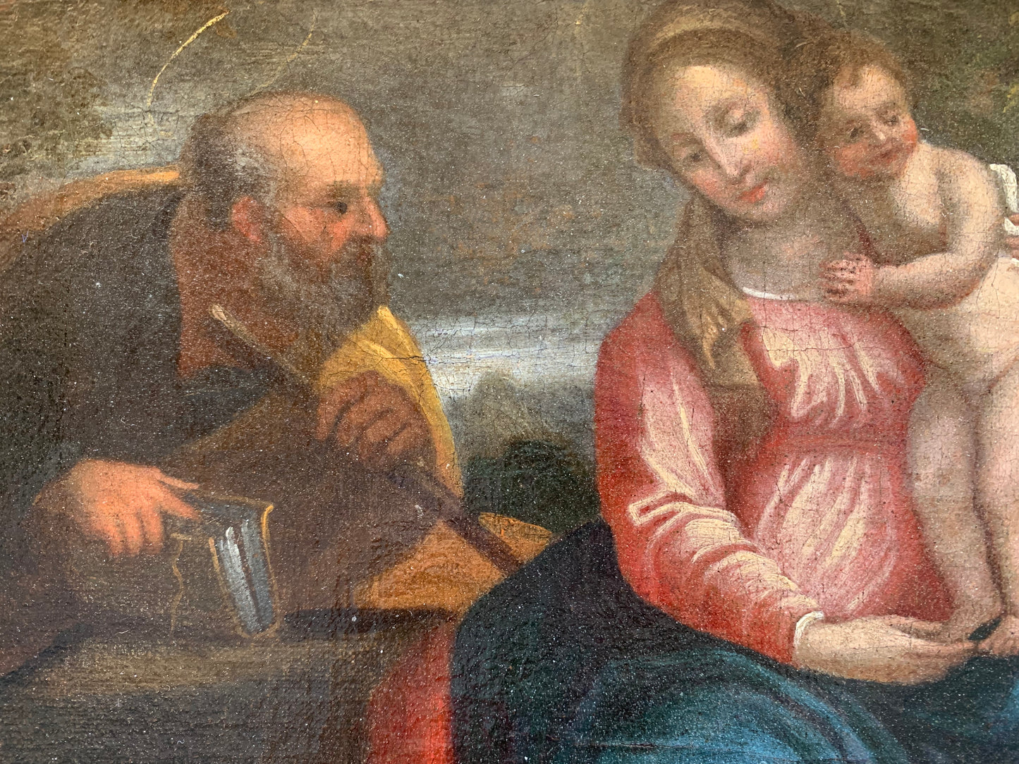 Holy Family with Saint John the Baptist
Bolognese School, second half of the 17th century