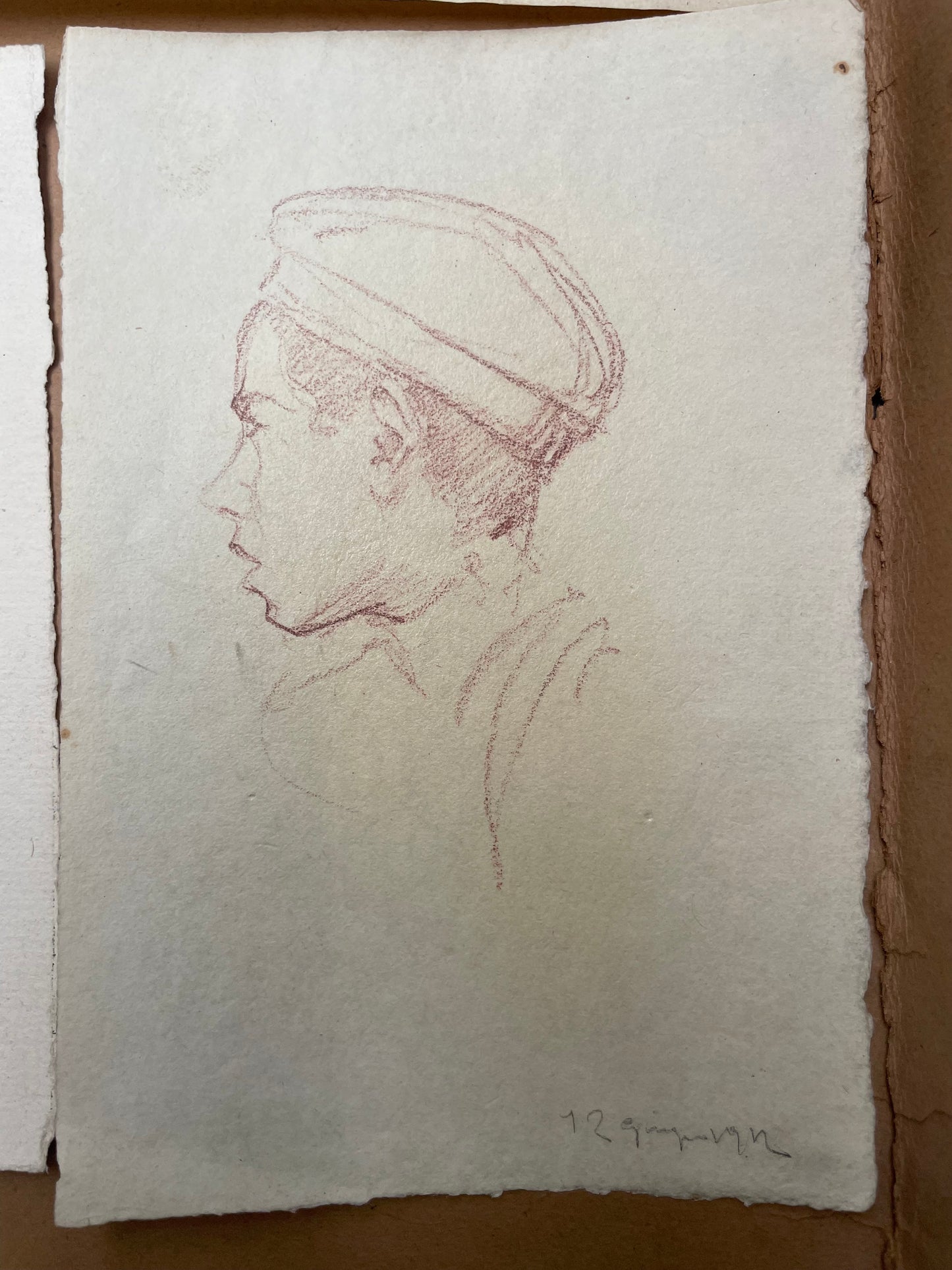 Three Youth Portraits by Augusto Gardelli (Firlimpopoli, 1886 - 1968, Florence)