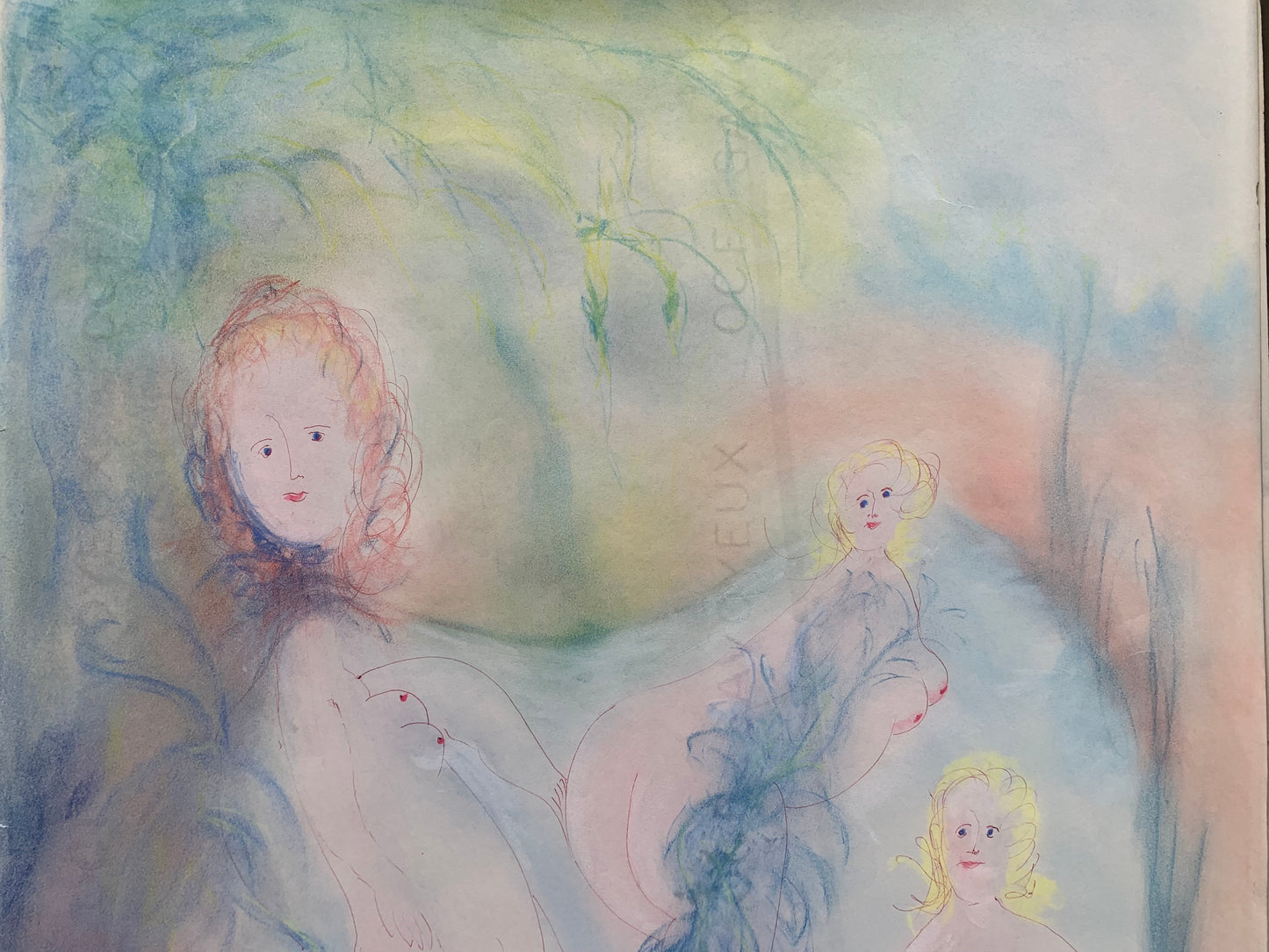 Antonio Monasterio. Four naked muses in the Blue Forest. Nr.4