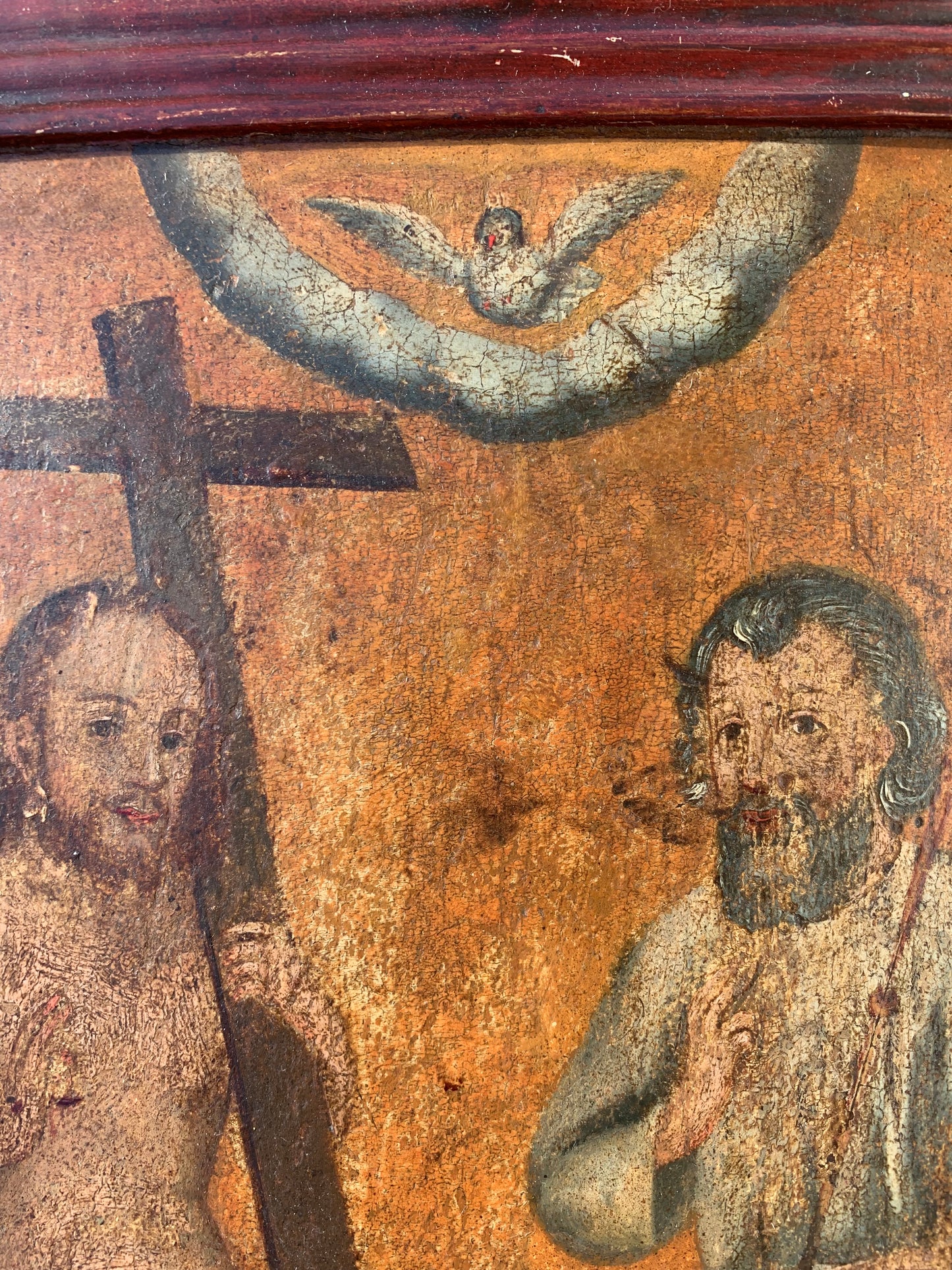 Trinity. 18th century. Oil on oak wooden panel.