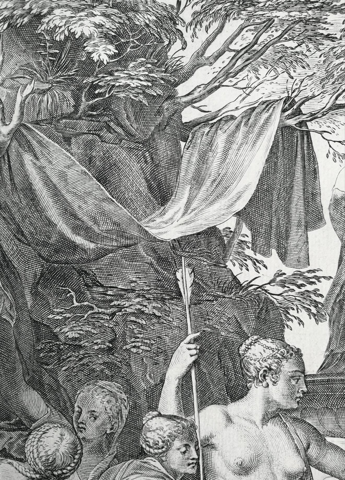 Cornelis Cort (1533–1578) – Diana and Callisto, engraving after Titian, Venice 1566, second state