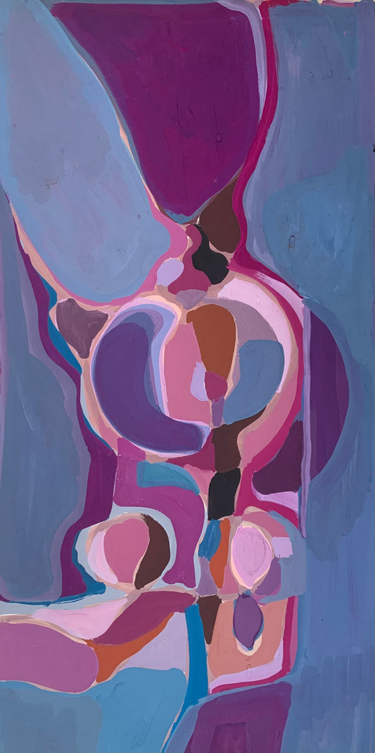 Abstract geometric composition with hints of the female body
Date: Circa 1970