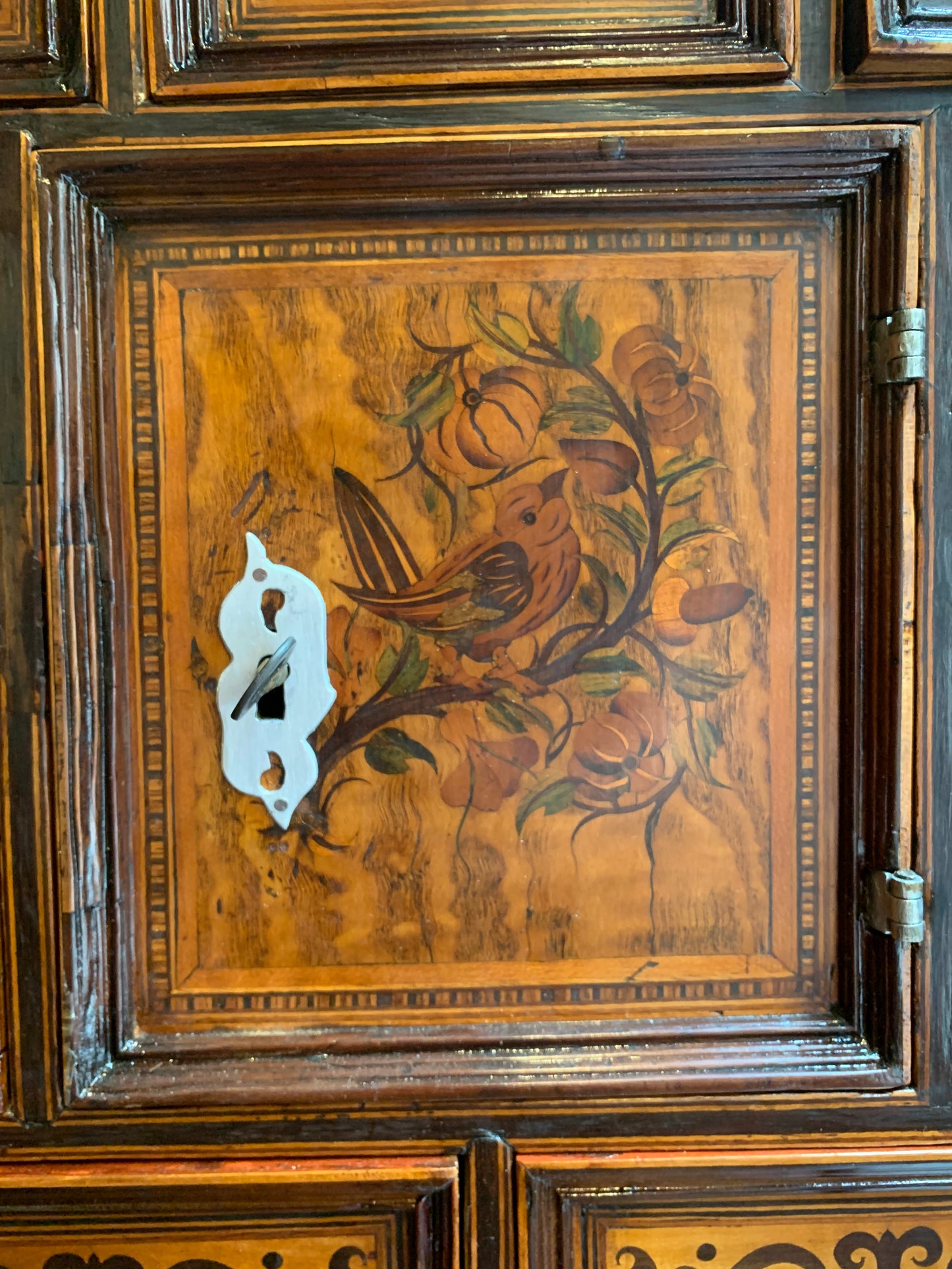 Southern Germany or Austria. A marquetry cabinet. XVII century.