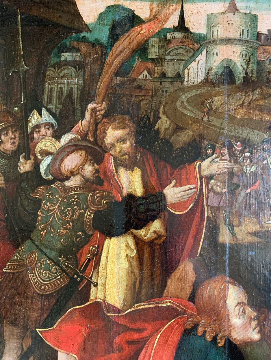 Early XVI century. The agony in the garden. Southern German school.