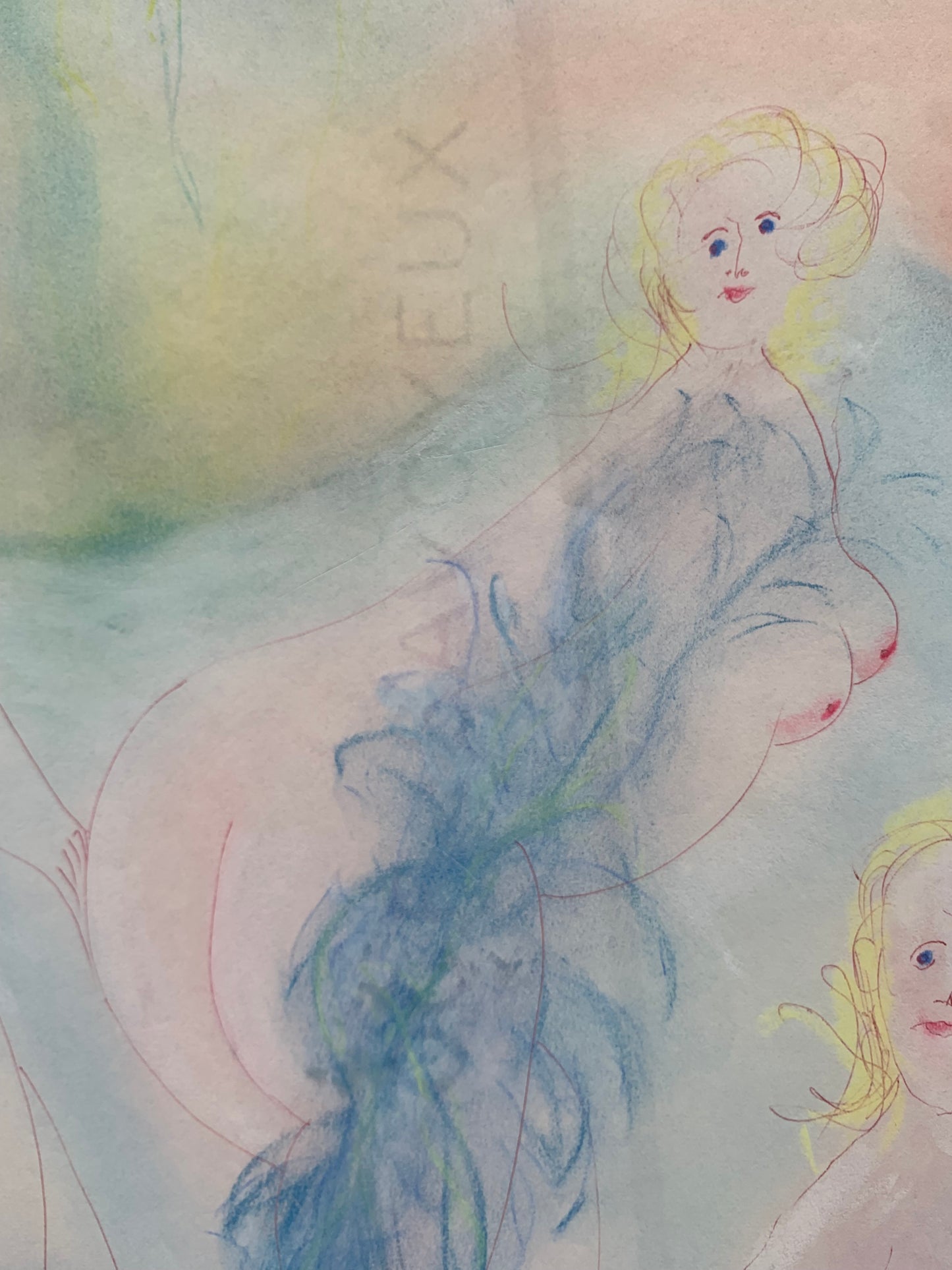 Antonio Monasterio. Four naked muses in the Blue Forest. Nr.4