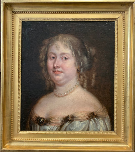 Louis Ferdinand Elle Jr. (paris, 1612-1689). Portrait Of A Woman. Around 1680