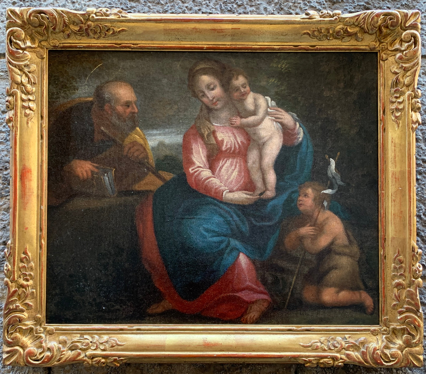 Holy Family with Saint John the Baptist
Bolognese School, second half of the 17th century