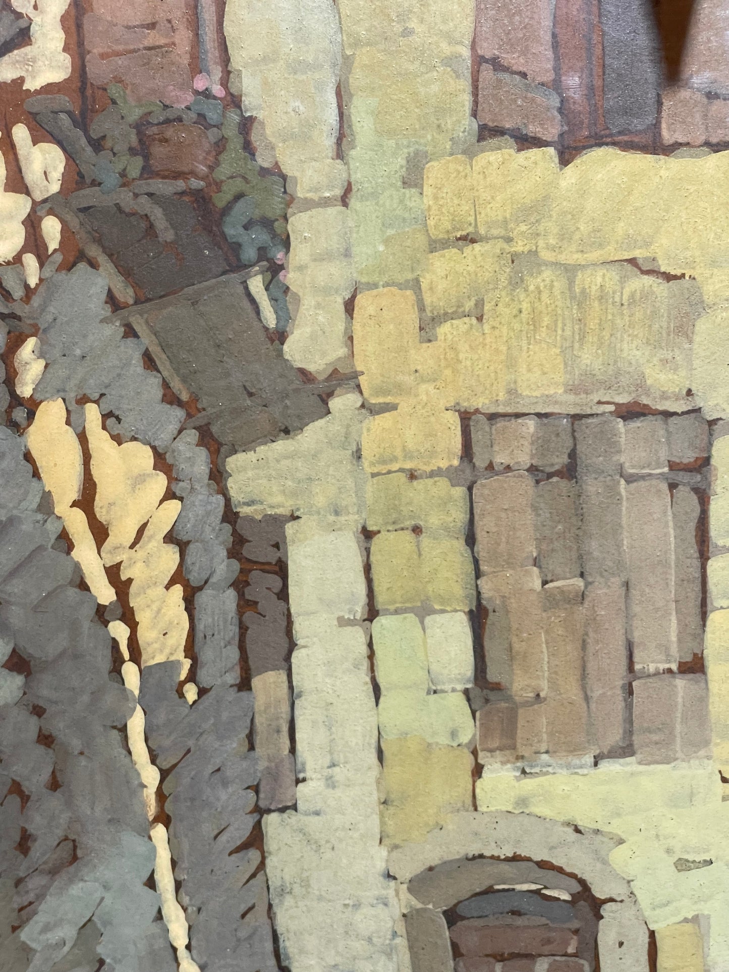 André Petroff, Russian painter from Saint Petersburg – Village in the hinterland of the French Riviera, 1920s–30s