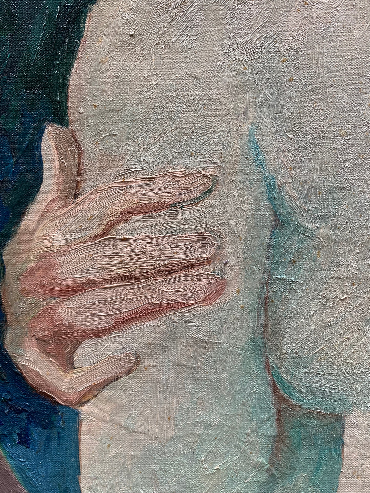 Portait by Adriana Pincherle, signed and dated 1973.  (1905,Roma- 1996, Firenze)