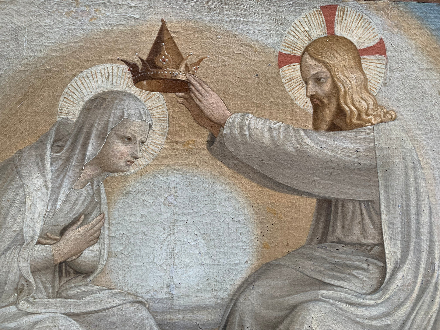 Coronation of the Virgin, 19th-century copy after Fra Angelico’ frescoes in San Marco Monastery. Florence