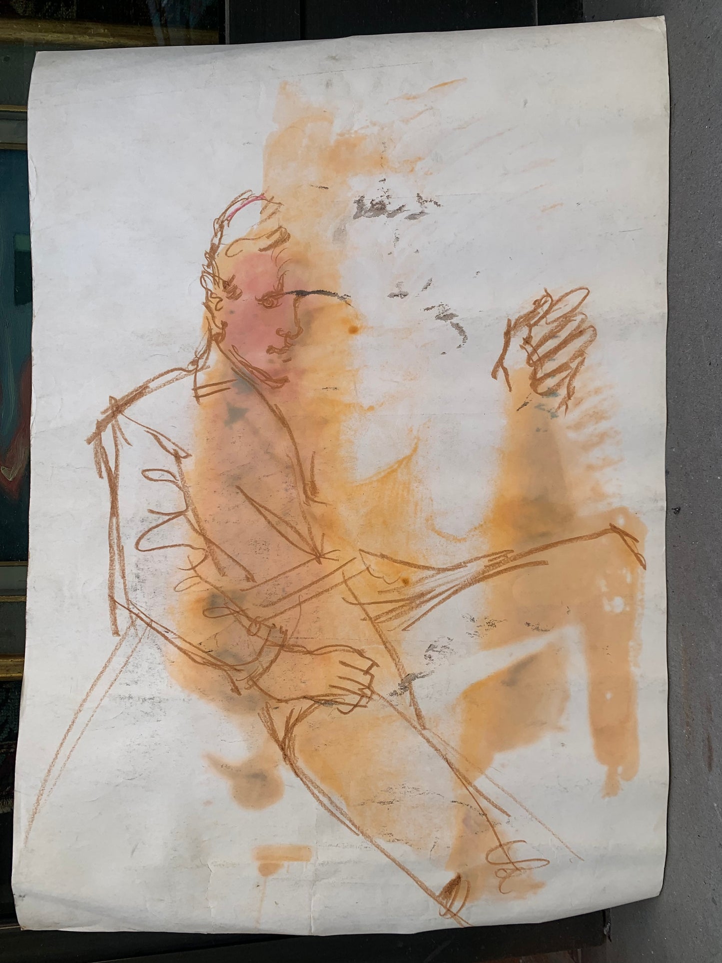 Pret-a-Porter sketch for Facis. By Marco Silombria. Italian Pop art