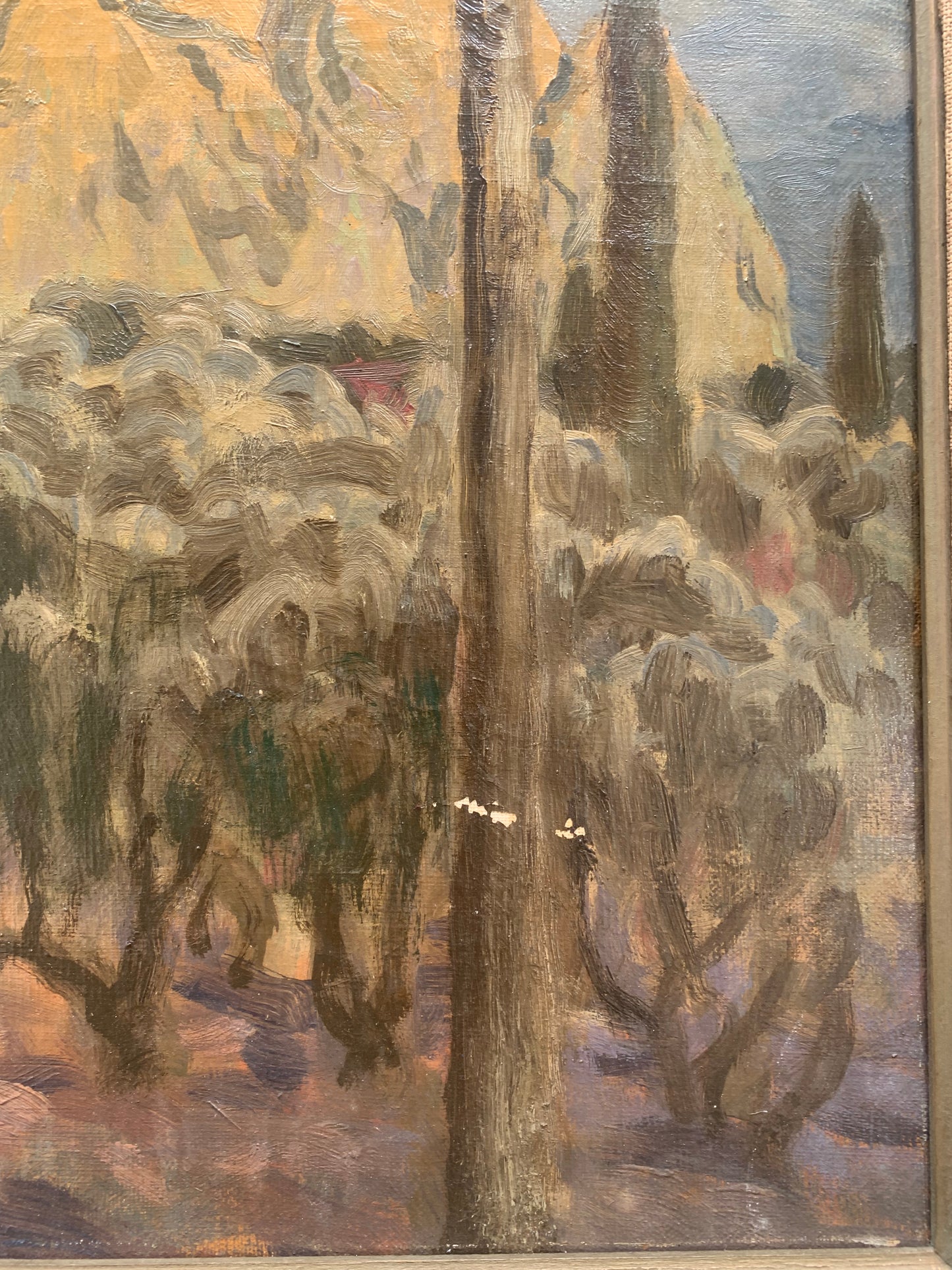 Franz Waldraff (1878-1942?). Landscape near Toulone, Gorges d'Ollioules. Circa 1930