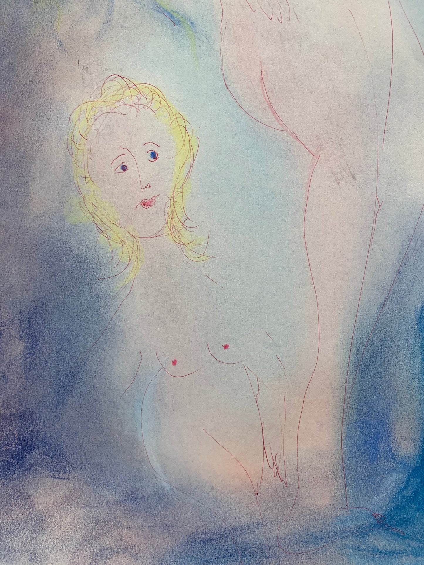 Antonio Monasterio. Four naked muses in the Blue Forest. Nr.4