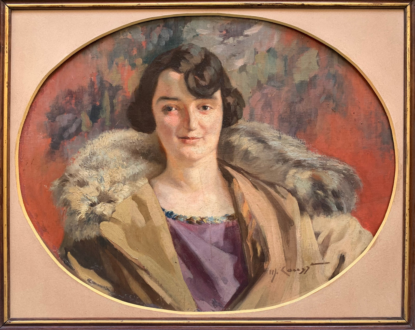 Art Nouveau Portrait of Lady. Circa 1920.