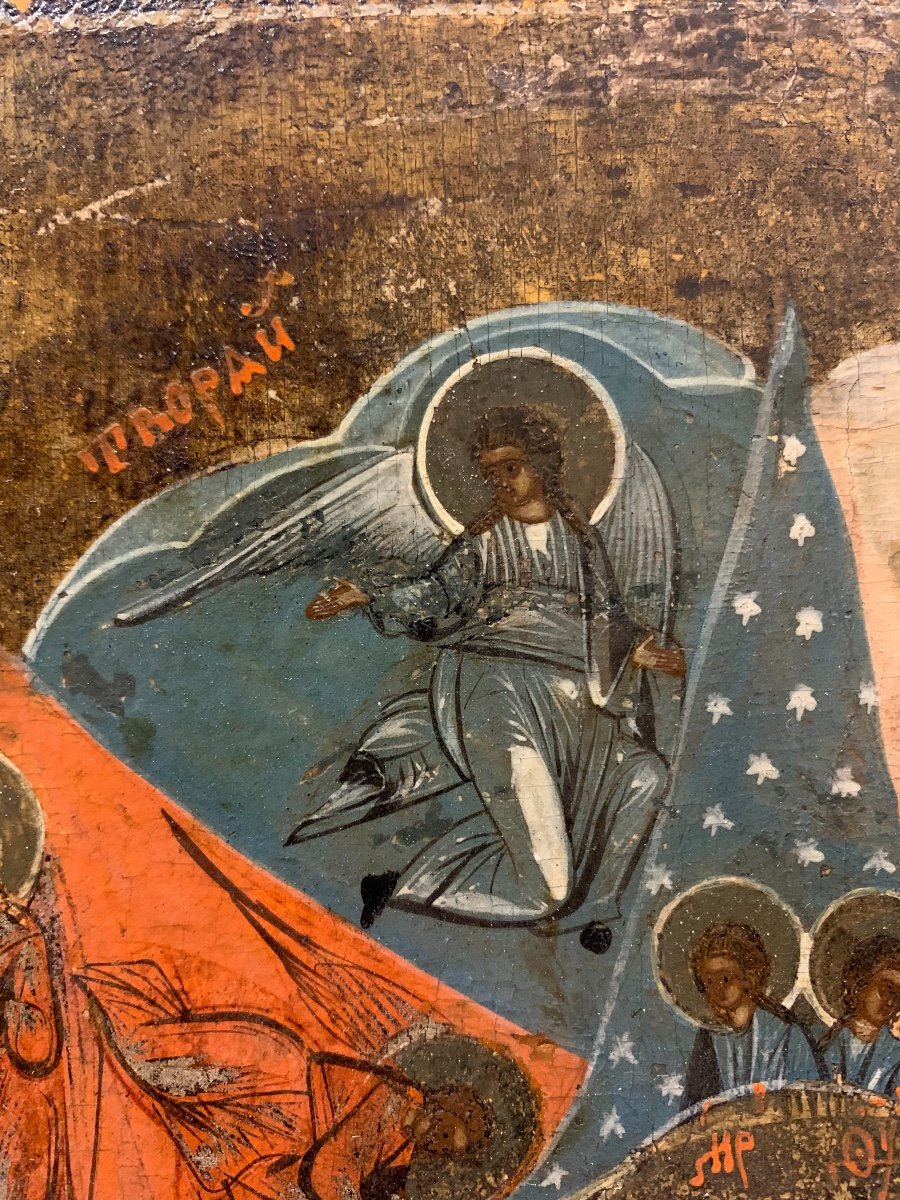 Russian Icon “neopalimaya Kupina” XIX Century