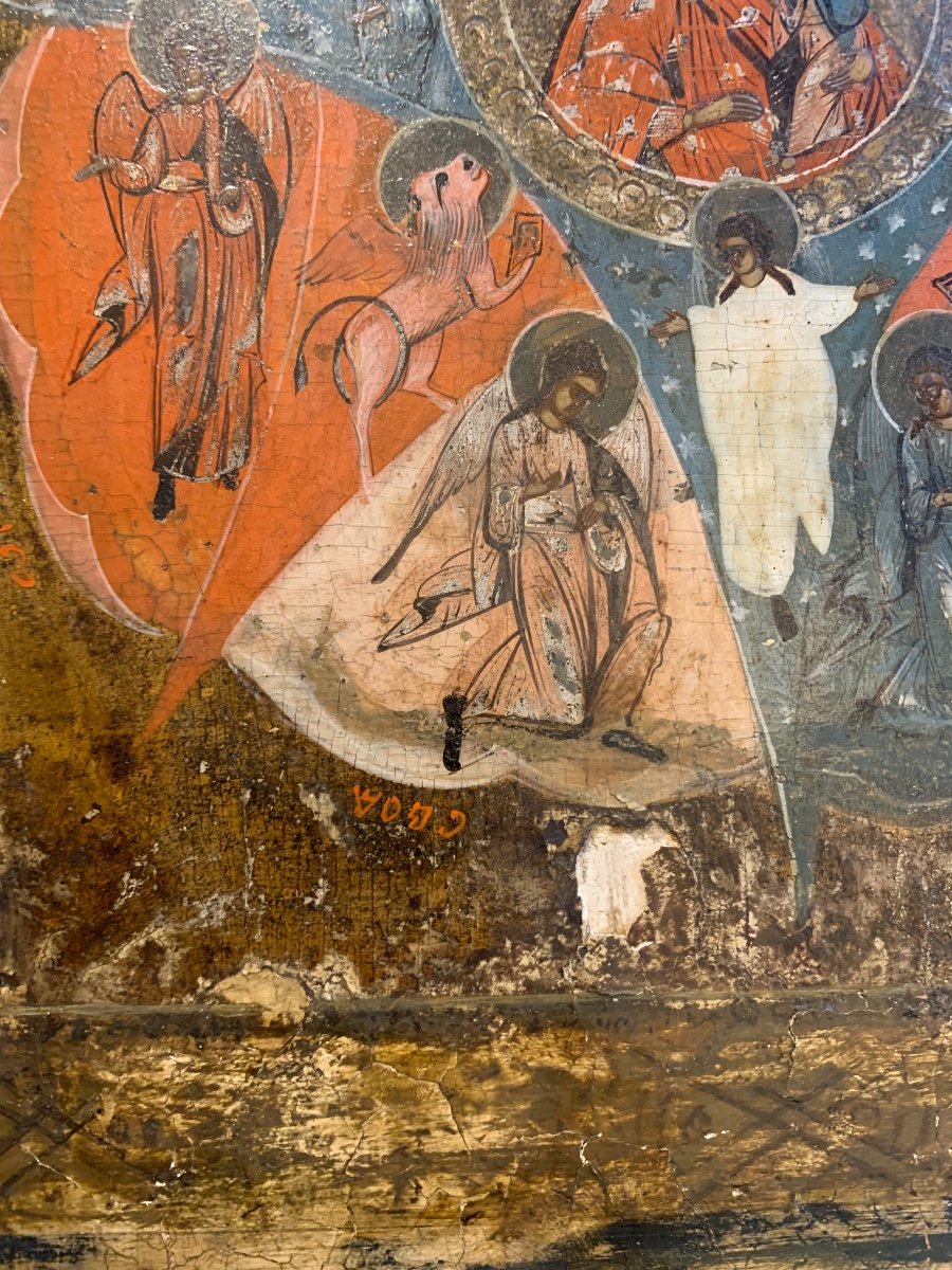 Russian Icon “neopalimaya Kupina” XIX Century