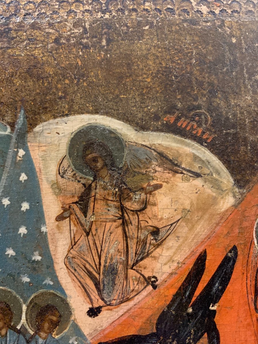 Russian Icon “neopalimaya Kupina” XIX Century