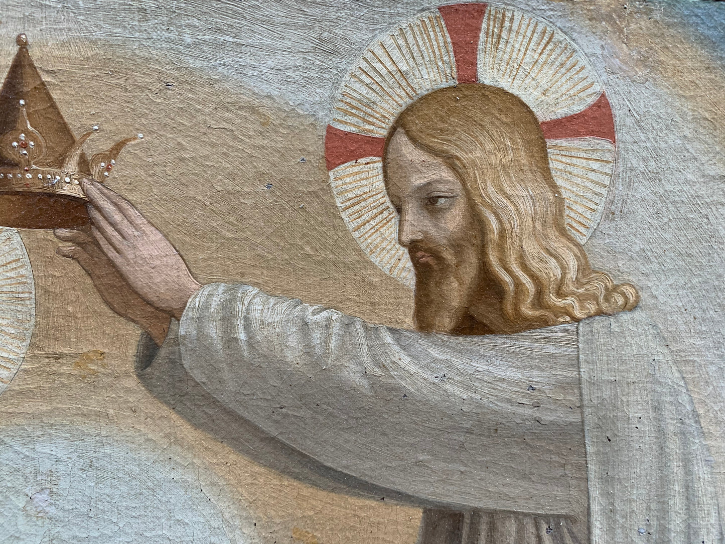 Coronation of the Virgin, 19th-century copy after Fra Angelico’ frescoes in San Marco Monastery. Florence