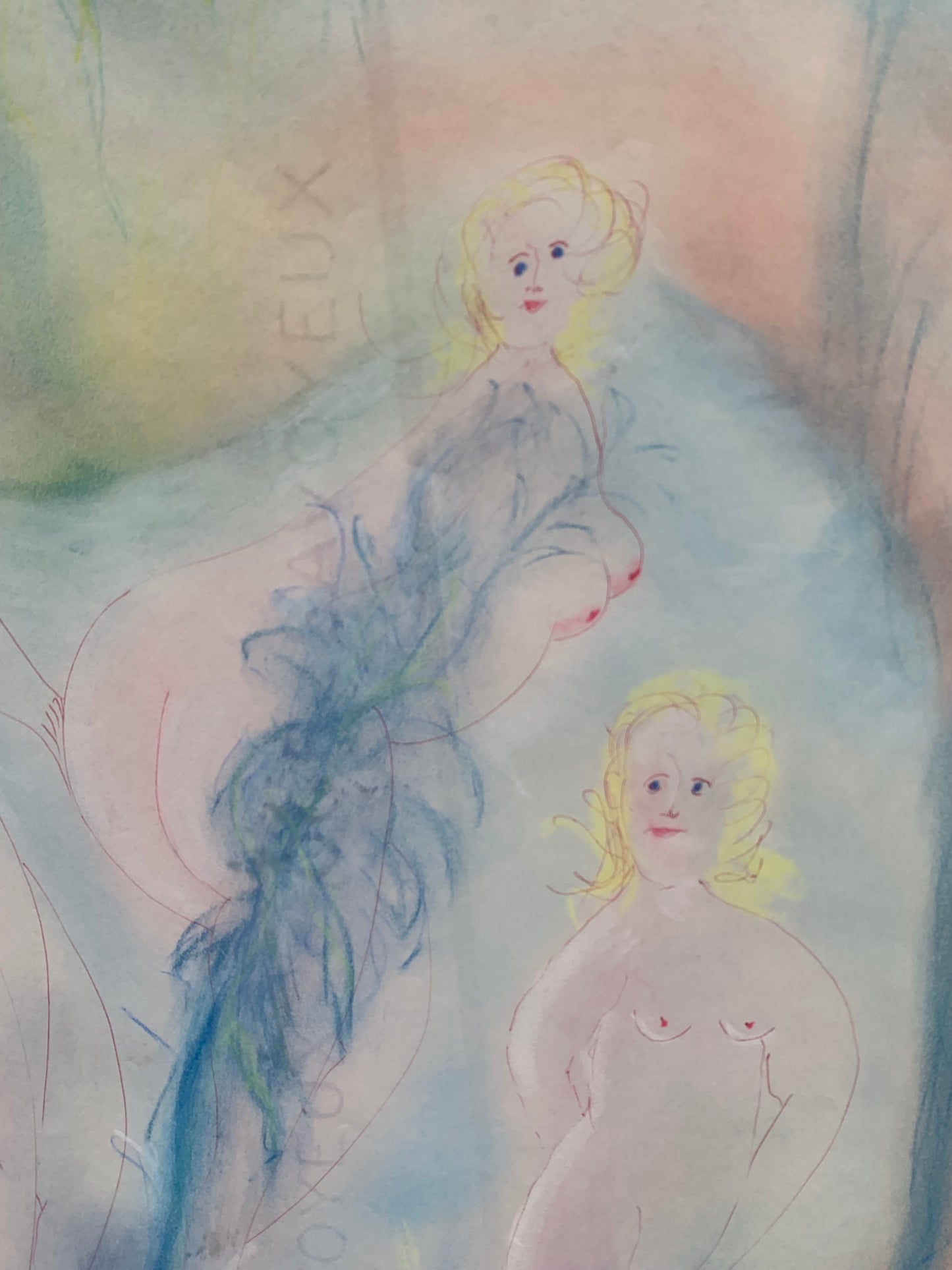 Antonio Monasterio. Four naked muses in the Blue Forest. Nr.4