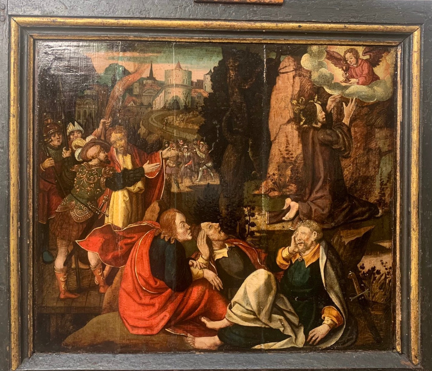 Early XVI century. The agony in the garden. Southern German school.