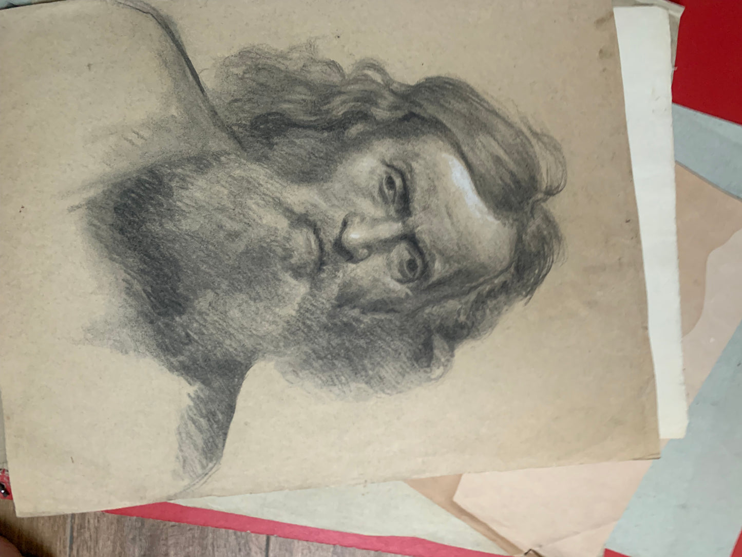 Study for the Head of an Apostle or Saint. Enrico Reffo (1831-1917), studio